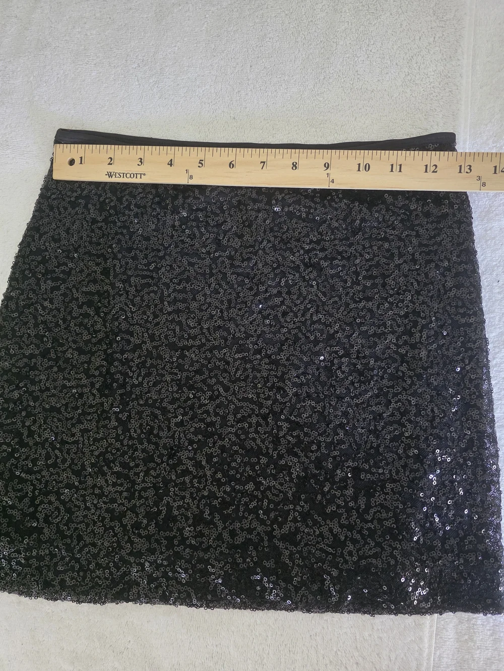 Express Black Sequin Mini Skirt – Perfect Party/Holiday Statement Piece!